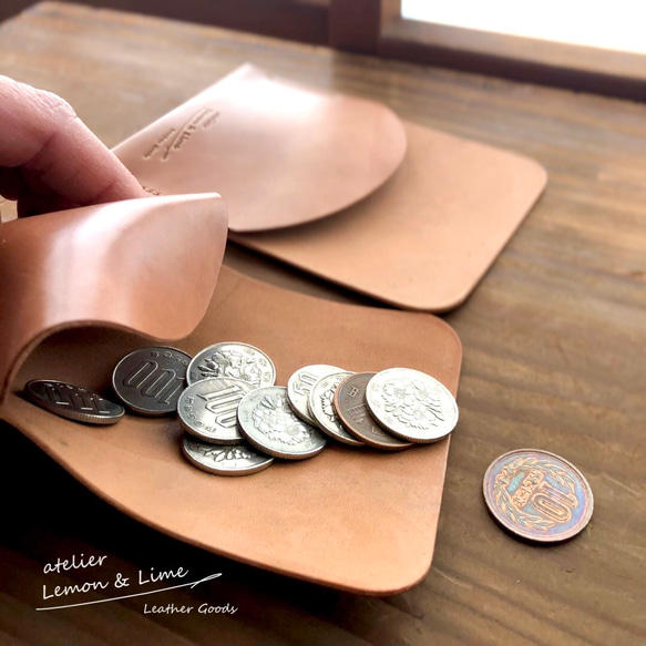 ホーウィンシェルコードバンで作った小銭入れ / Shell Coin Purse