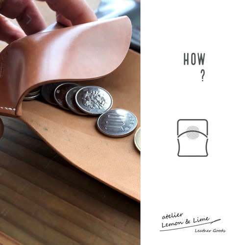 ホーウィンシェルコードバンで作った小銭入れ / Shell Coin Purse
