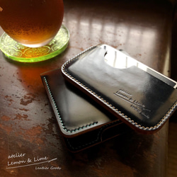 ホーウィンシェルコードバンのカードホルダー / Card Holder (2-slot), Horween【受注製作】 1枚目の画像