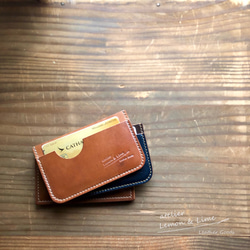 ホーウィンシェルコードバンのカードホルダー / Card Holder (2-slot), Horween【受注製作】 3枚目の画像