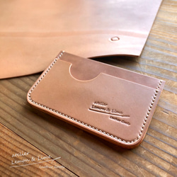 ホーウィンシェルコードバンのカードホルダー / Card Holder (2-slot), Horween【受注製作】 8枚目の画像