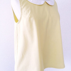 LACE COLLAR TOP (YELLOW) 3枚目の画像