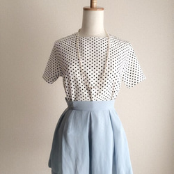 POLKA DOT TOP (WHITE) 1枚目の画像