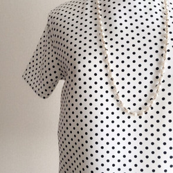 POLKA DOT TOP (WHITE) 3枚目の画像