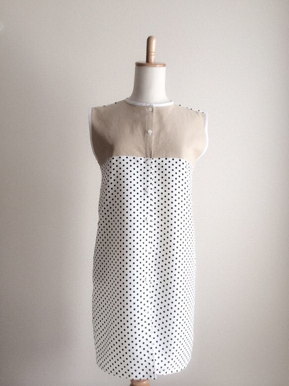 CREAMY DOT DRESS 1枚目の画像