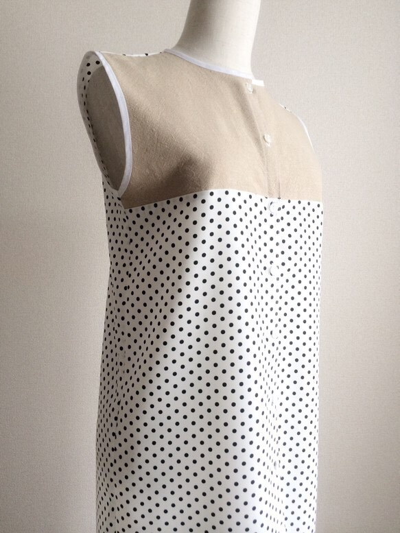 CREAMY DOT DRESS 2枚目の画像