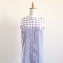 LAVENDER CHECK DRESS 1枚目の画像