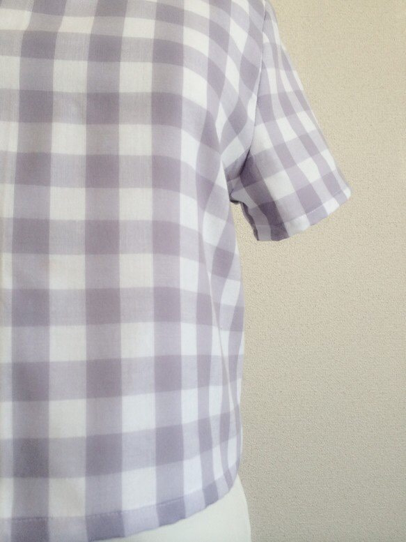 BASIC CHECK TOP (PURPLE) 3枚目の画像