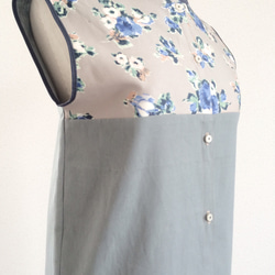 GREY FLOWER DRESS 2枚目の画像