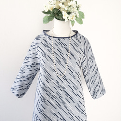 GEOMETRIC HONEYMOON TOP (NAVY) 1枚目の画像