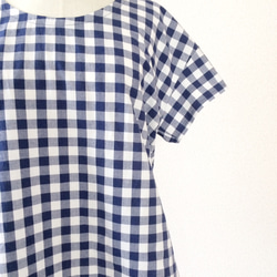 SIMPLE CHECK TOP (NAVY) 3枚目の画像