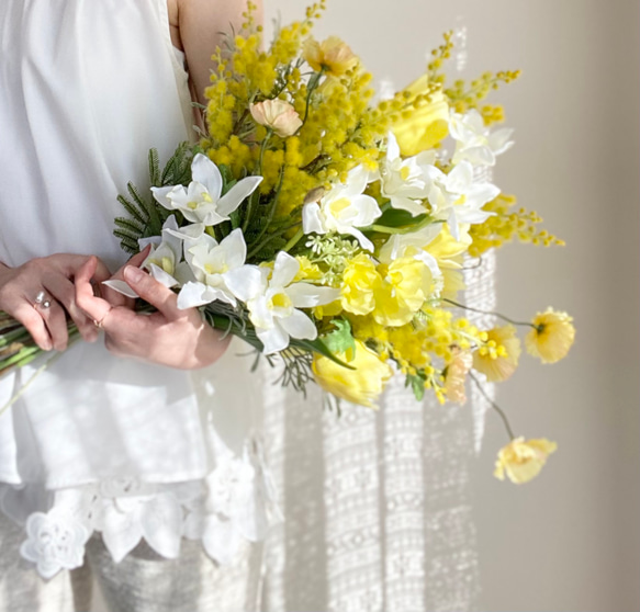 Mimosa Yellow - bouquet ＆ boutonniere 4枚目の画像