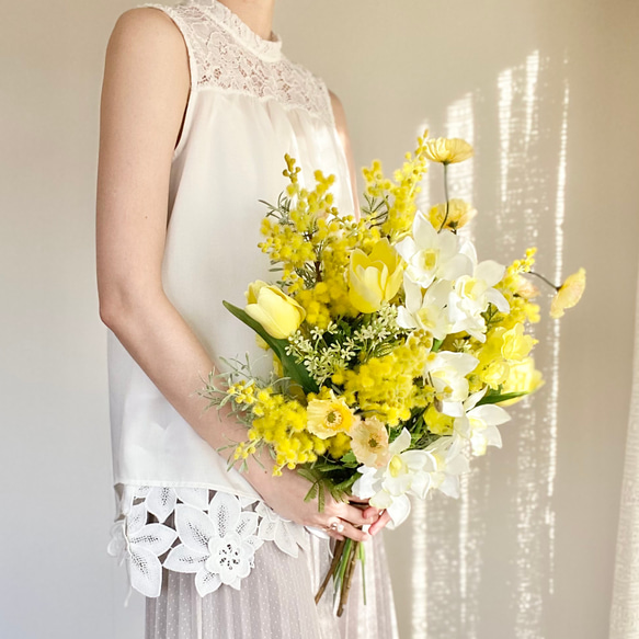Mimosa Yellow - bouquet ＆ boutonniere 6枚目の画像