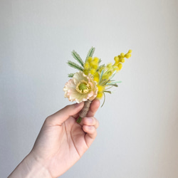 Mimosa Yellow - bouquet ＆ boutonniere 8枚目の画像