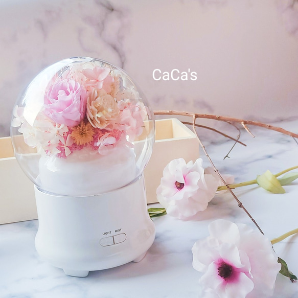 CaCaの枯れた花のないアロマセラピーマシン/枯れた花のない水酸素マシンクリエイティブなアロマセラピーマシンアロマセラピーマシン 1枚目の画像