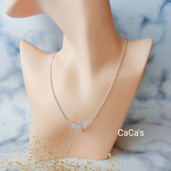 CaCa's 素銀款有助運氣的改善 驅除內心的不安 轉運水晶石項鍊 創意項鍊 生日禮物 好友禮物 長輩禮物 婚禮賀禮 第4張的照片