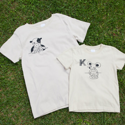 【 選べる！干支Tシャツ 】ベビー キッズ /  干支とアルファベット / 親子でリンクコーデ 2枚目の画像