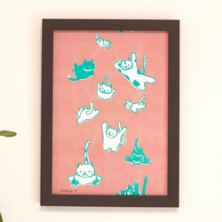 送料無料】A4アートポスター てんとう虫 と りんごの木 その他雑貨