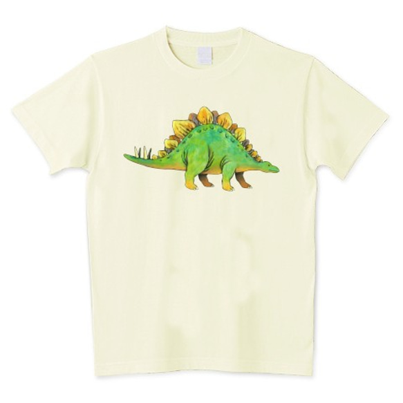 受注プリント全４色☆Ｔシャツ「恐竜 ステゴザウルス」オリジナルデザイン☆大人から子供まで全てのサイズ対応　きょうりゅう 7枚目の画像