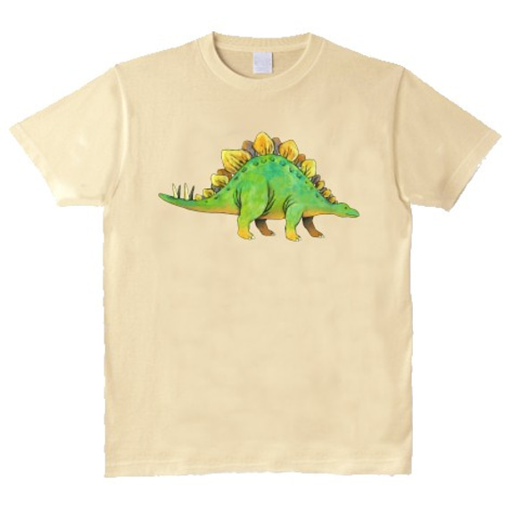 受注プリント全４色☆Ｔシャツ「恐竜 ステゴザウルス」オリジナルデザイン☆大人から子供まで全てのサイズ対応　きょうりゅう 9枚目の画像