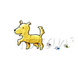 受注プリント全4色☆Ｔシャツ「おさんぽ犬とカラフル足あと」オリジナルデザイン☆大人から子供まで 全てのサイズ対応　犬 3枚目の画像