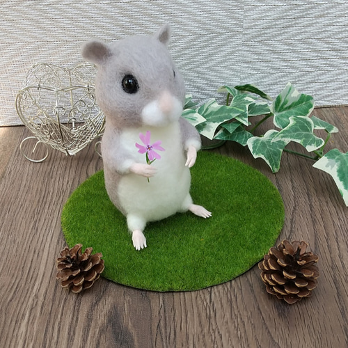羊毛フェルト ネズミ 羊毛フェルト Sleeping forest 通販