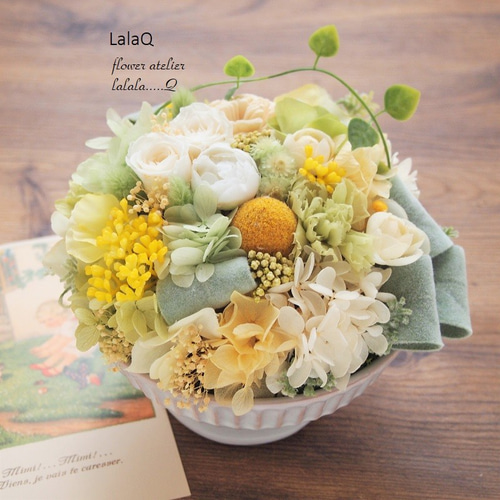 プリザーブドフラワーアレンジメント プリザーブドフラワー LalaQ 通販  