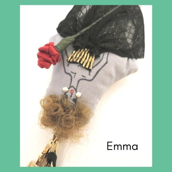 ★送料無料★327sanninana 世界に1つだけのバッグチャーム   -Emma- 4枚目の画像