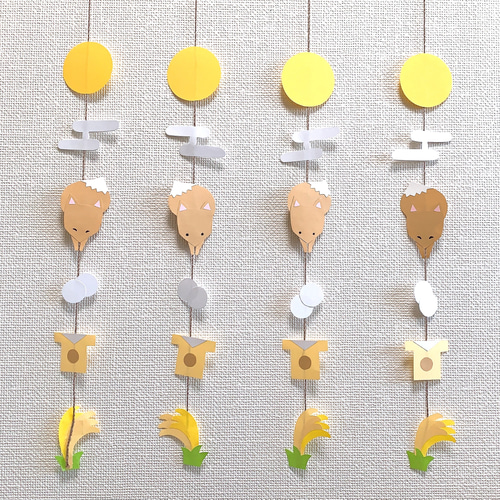 あみぐるみ　Bモビール　お月見 あみぐるみ Bモビール お月見 あみぐるみ Bモビール お月見