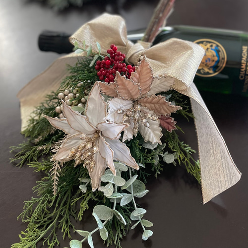 ✴︎クリスマススワッグ✴︎クリスマスリース　フラワーリース　アーティフィシャルフラワ 71BhEUNd4fL._UF894,1000_QL80_.jpg
