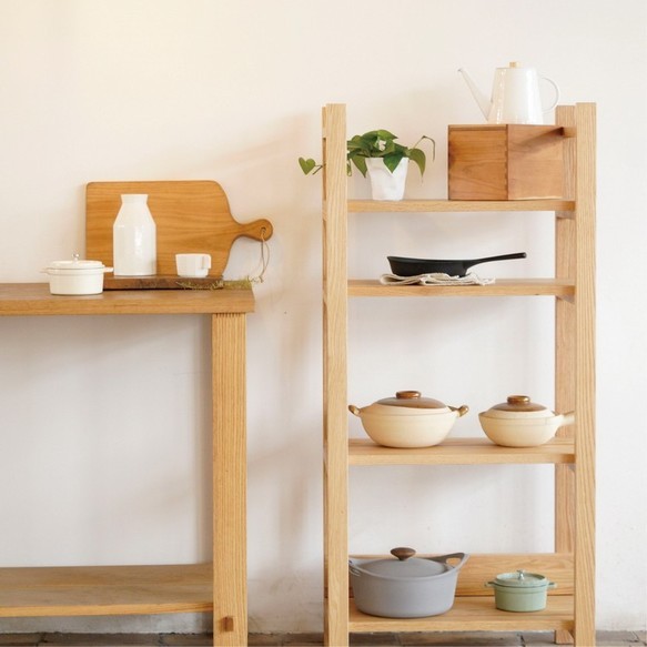 オーダーメイド 職人手作り 収納棚 オープンシェルフ 無垢材 天然木 リビング 家具 おうち時間 木目 木工 エコ LR 