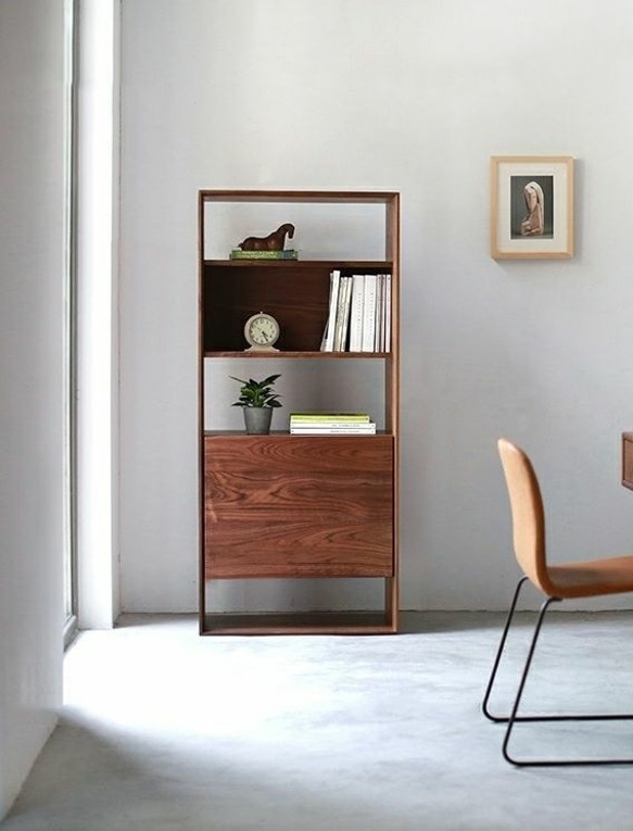 オーダーメイド 職人手作り 収納棚 オープンシェルフ 無垢材 天然木 リビング 家具 おうち時間 木目 木工 エコ LR 