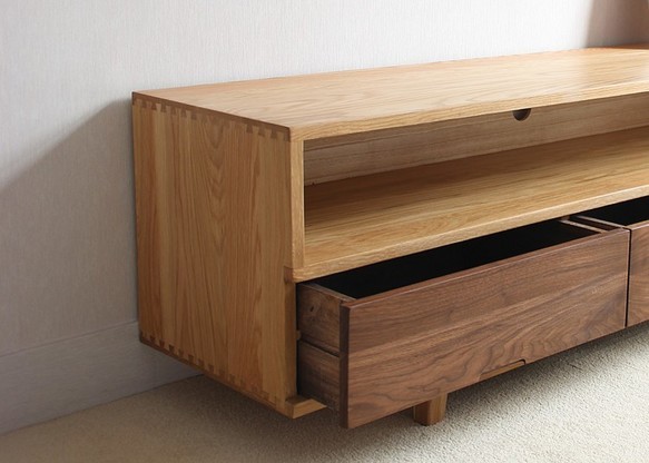 オーダーメイド 職人手作り テレビボード テレビ台 ローボード 木目 天然木 無垢材 家具 木工 おうち時間 エコ LR 