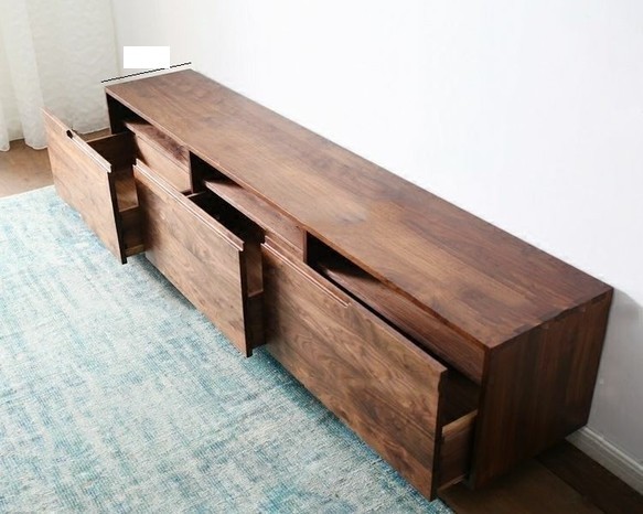 オーダーメイド 職人手作り テレビボード テレビ台 ローボード 木目 天然木 無垢材 家具 木工 おうち時間 エコ LR 