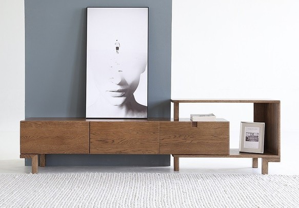 オーダーメイド 職人手作り テレビボード テレビ台 ローボード 木目 天然木 無垢材 家具 木工 おうち時間 エコ LR 