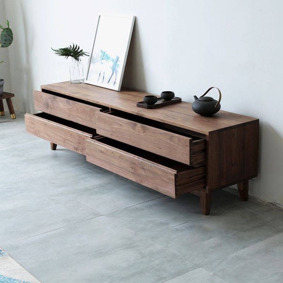 オーダーメイド 職人手作り テレビボード テレビ台 ローボード 木目 天然木 無垢材 家具 木工 おうち時間 エコ LR 