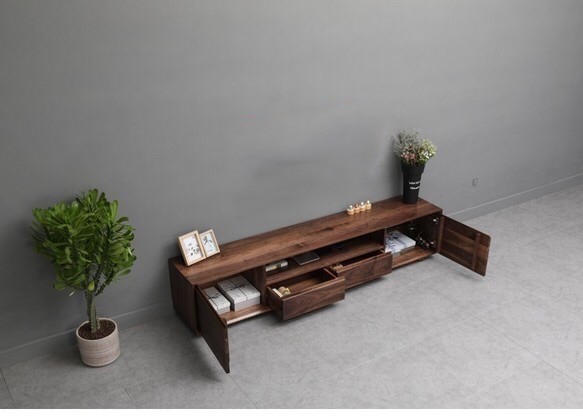 オーダーメイド 職人手作り テレビボード テレビ台 ローボード 木目 天然木 無垢材 家具 木工 おうち時間 エコ LR 