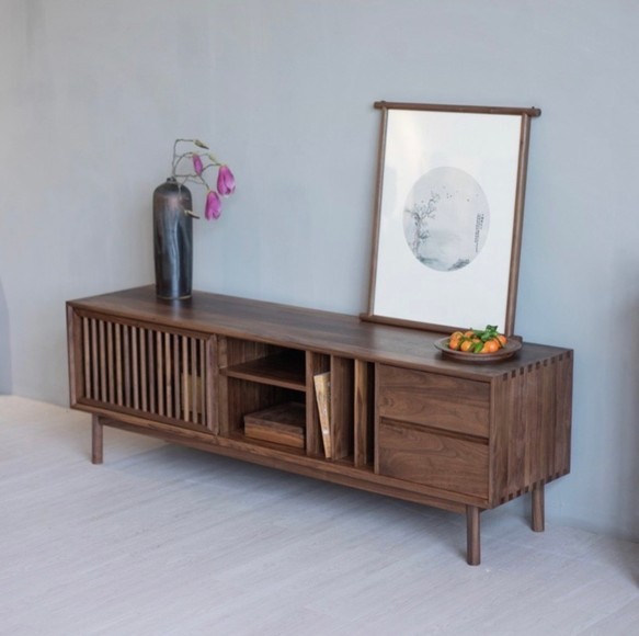 オーダーメイド 職人手作り テレビボード テレビ台 ローボード 木目 天然木 無垢材 家具 木工 おうち時間 エコ LR 