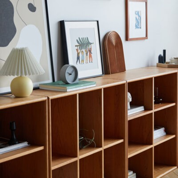 オーダーメイド 職人手作り 収納棚 オープンシェルフ 無垢材 天然木 リビング 家具 おうち時間 木目 木工 エコ LR 