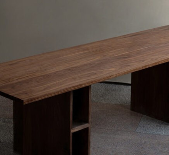 オーダーメイド 職人手作り ダイニングテーブル テーブル 食卓 机 家具 おうち時間 リビング 天然木 無垢材 LR 2枚目の画像