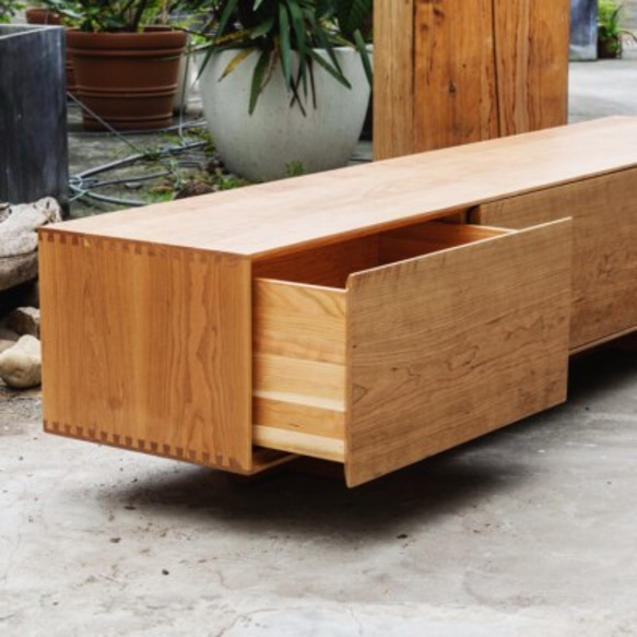 オーダーメイド 職人手作り テレビボード テレビ台 ローボード 木目 天然木 無垢材 家具 木工 おうち時間 エコ LR 