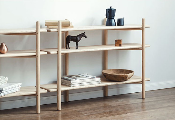 オーダーメイド 職人手作り 収納棚 オープンシェルフ 無垢材 天然木 リビング 家具 おうち時間 木目 木工 エコ LR 