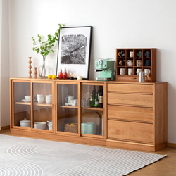 オーダーメイド 職人手作り 収納棚 サイドボード キャビネット 無垢材