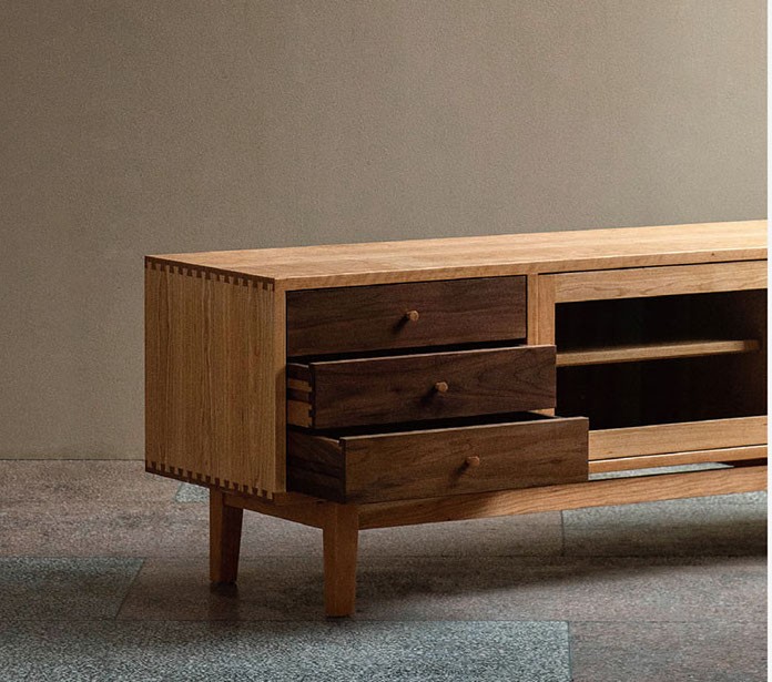 オーダーメイド 職人手作り テレビボード テレビ台 ローボード 木目 天然木 無垢材 家具 木工 おうち時間 エコ LR