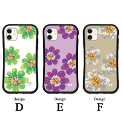 送料無料 iPhone15 14 13 pro mini se iface型 カバー スマホケース 花柄 携帯ケース 夏 3枚目の画像