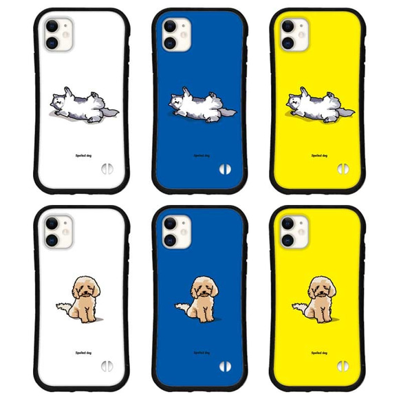 かわいい スマホケース iPhone15 14 13 pro mini se iface型 カバー 犬 動物 送料無料 4枚目の画像