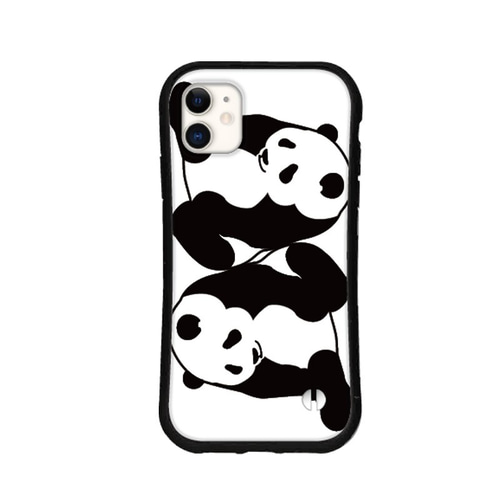 パンダ スマホケース iPhone16 15 14 13 pro SE iface型 カバー