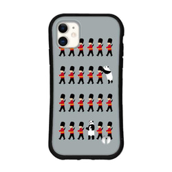 送料無料 iPhoneケース 15 14 13 pro mini se iface型 カバー スマホケース パンダ 兵隊 3枚目の画像