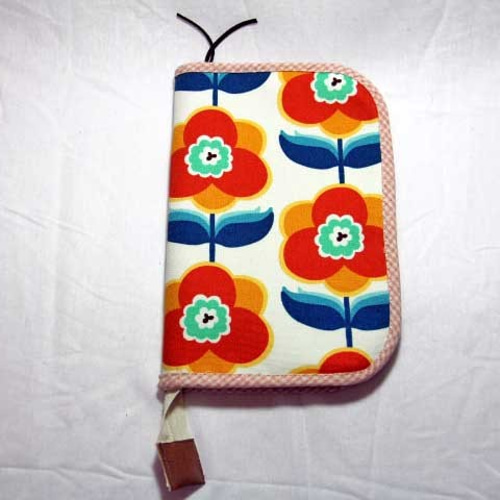 ハンドメイド マルチケース Sサイズラウンドファスナー母子手帳ケース