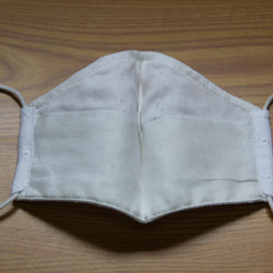 夏用マスク　ガーゼ素材　保冷剤ポケット付き　　Sサイズ　刺繍レース丸　20ｍｓS-1415 3枚目の画像